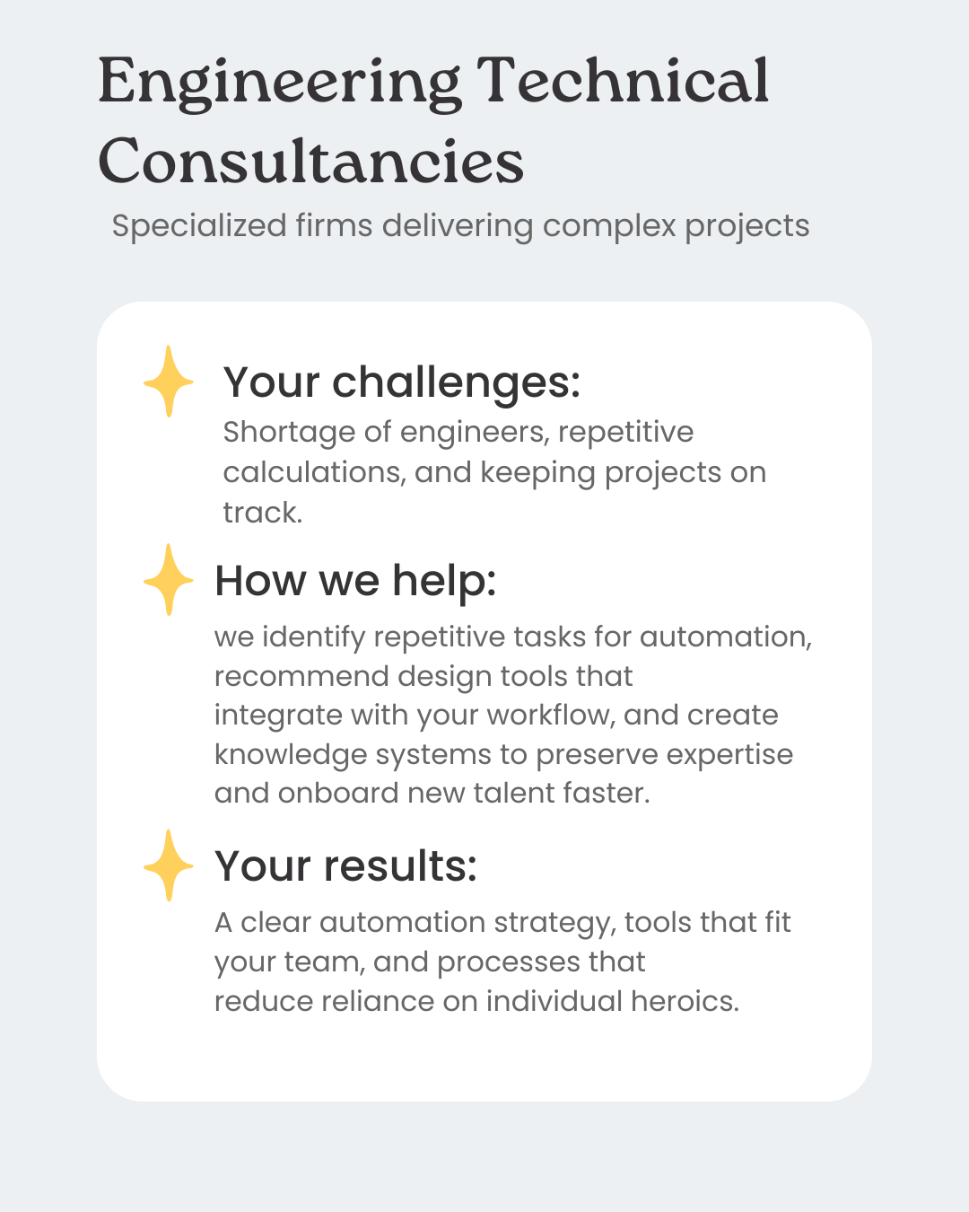 Engineering Technical Consultancies
