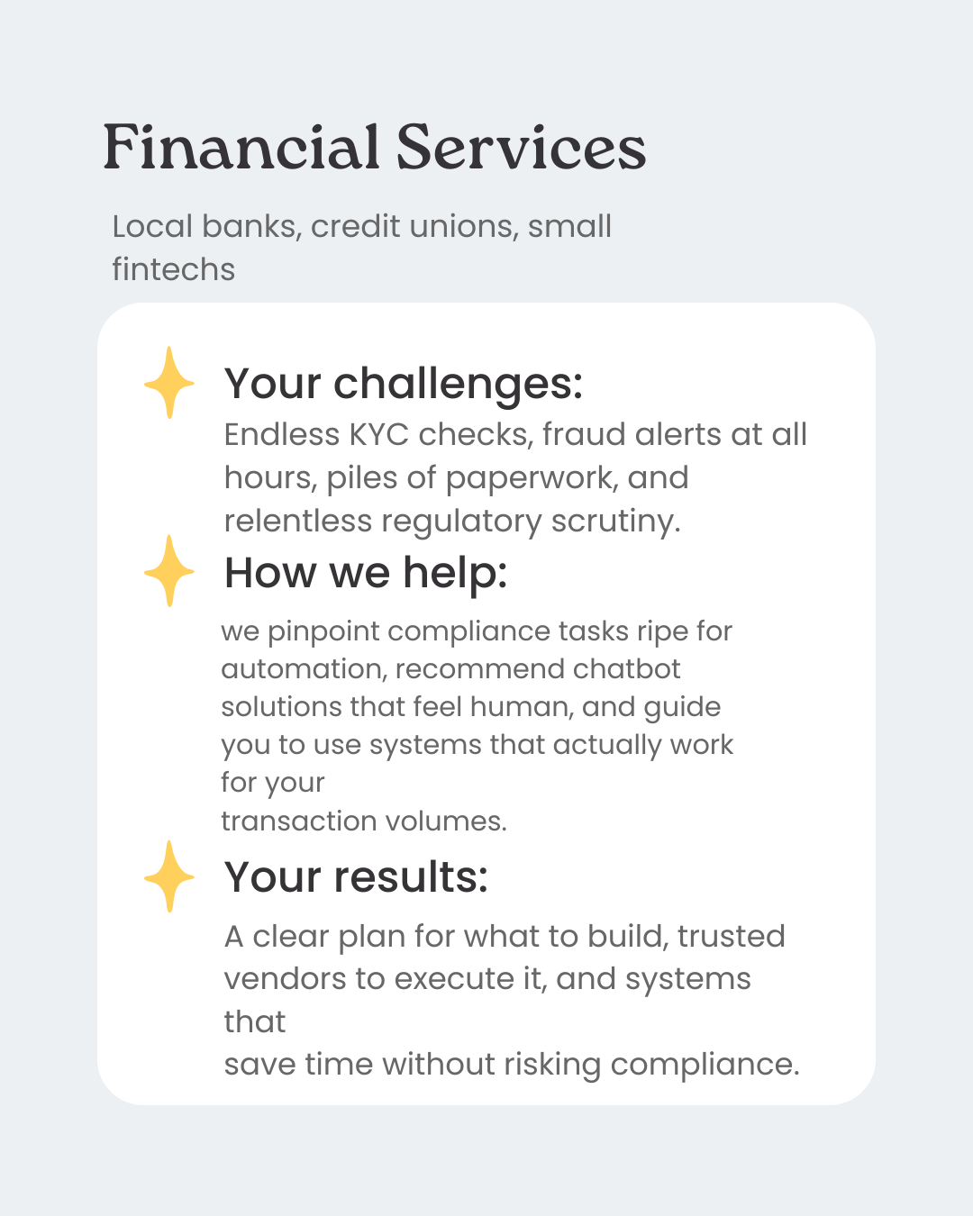 Finical services